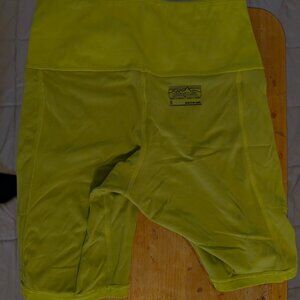 Neon Yellow Patagonia Bike Shorts Women's Medium